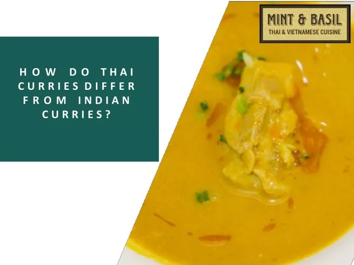 how do thai curries differ from indian curries