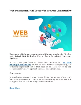 web development and cross web browser