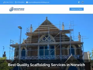 Best Quality Scaffolding Services in Norwich