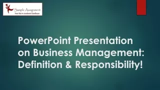 powerpoint presentation on business management