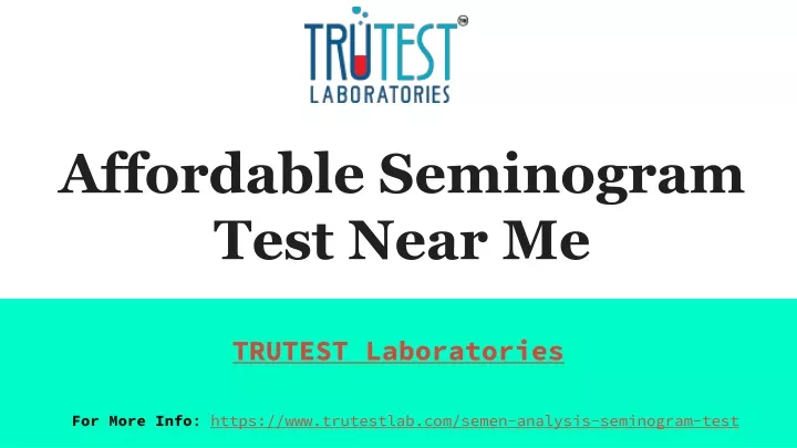 affordable seminogram test near me