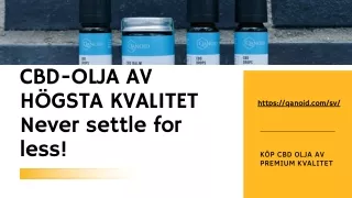 cbd olja köpa i butik- cbd olja Sverige