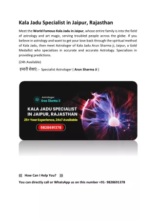 kala jadu specialist in jaipur rajasthan