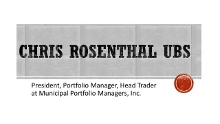 president portfolio manager head trader