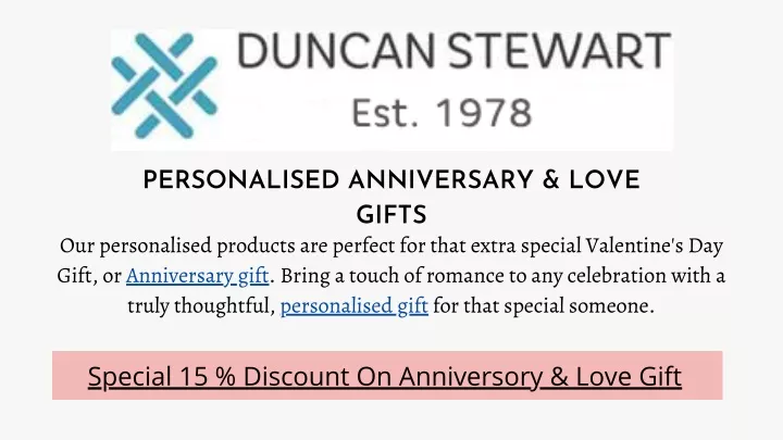 personalised anniversary love gifts