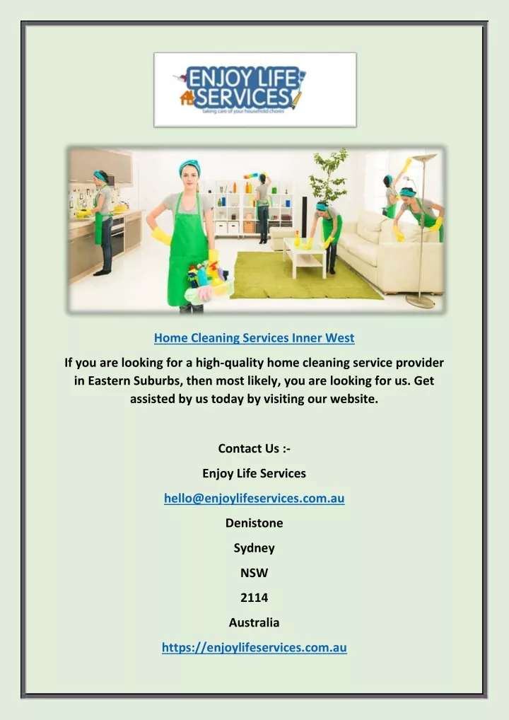 home cleaning services inner west