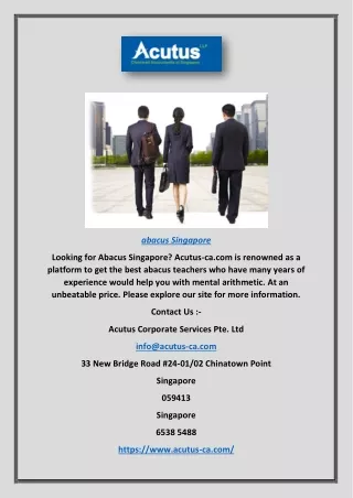 abacus singapore