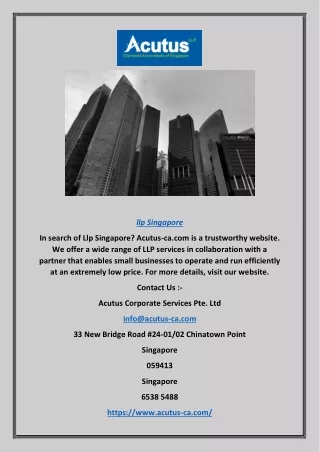 llp singapore