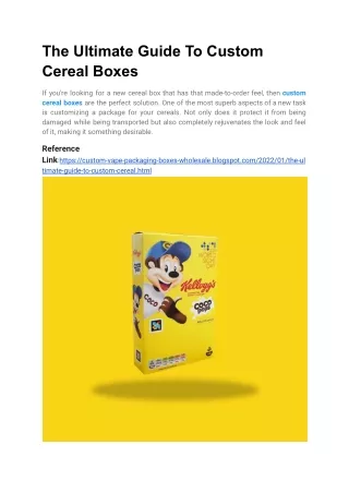 the ultimate guide to custom cereal boxes