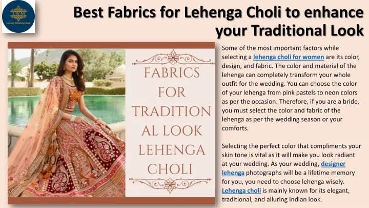 best fabrics for lehenga choli to enhance your traditional look