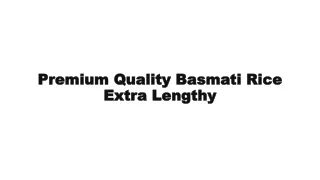 Premium Quality Basmati Rice Extra Lengthy