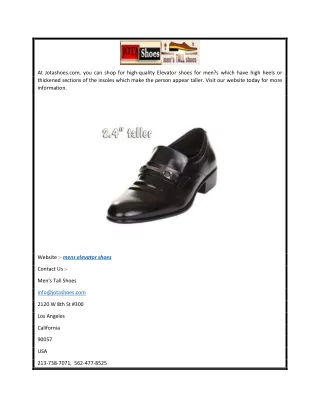 Mens Elevator Shoes  Jotashoes.com