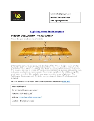 Lighting store in Brampton