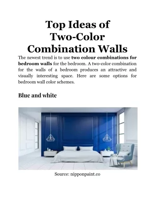 top ideas of two color combination walls