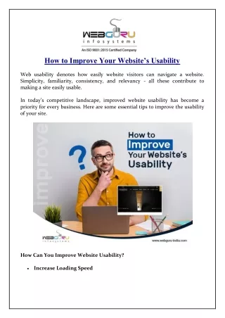 how to improve your website s usability