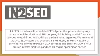 in2seo is a wholesale white label seo agency that