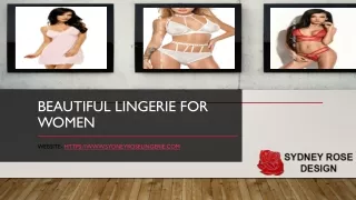 Beautiful Lingerie For Women | Sydney Rose Lingerie