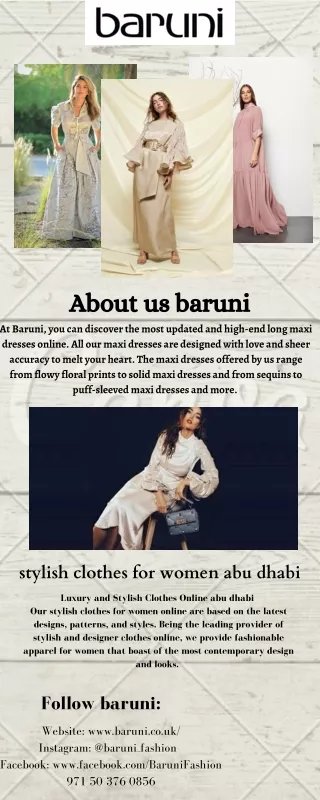 stylish clothes for women abu dhabi