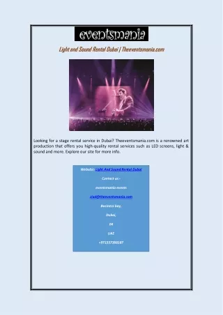 light and sound rental dubai theeventsmania com
