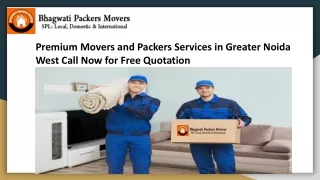 Premium Movers and Packers Services in Greater Noida West Call Now for Free Quotation