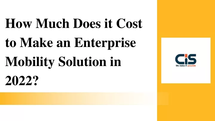 how much does it cost to make an enterprise