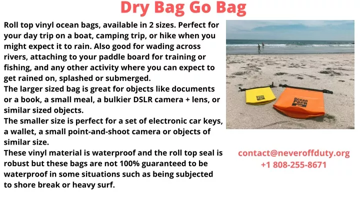 dry bag go bag