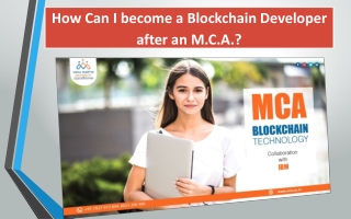 MCA with specialization in Blockchain Admission Open at UMU