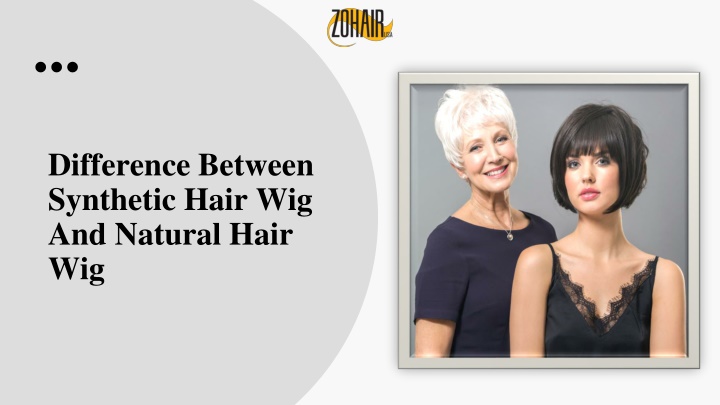difference between synthetic hair wig and natural hair wig