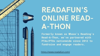 READAFUN'S ONLINE READ-A-THON | School Fundraiser