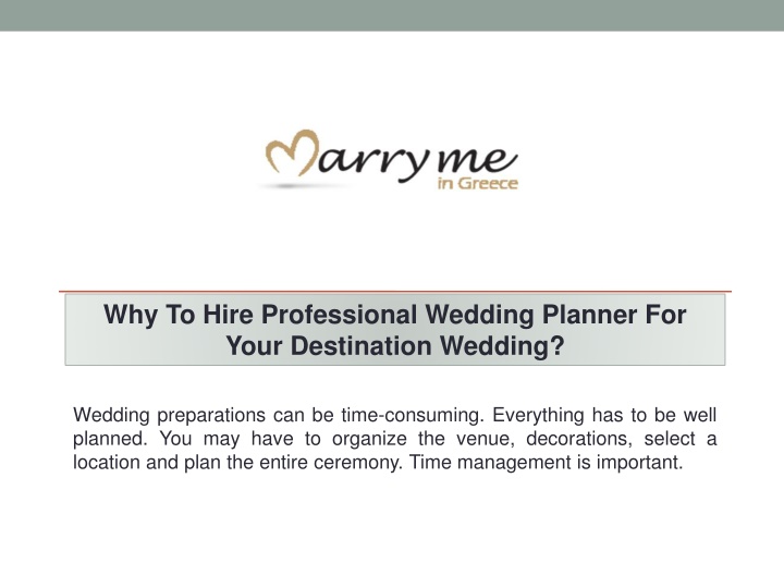 why to hire professional wedding planner for your