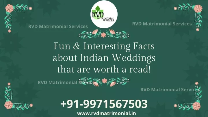 rvd matrimonial services