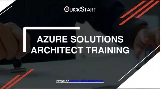 Azure Solutions Architect Certification- QuickStart