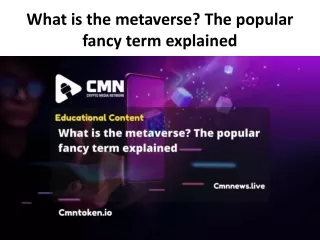 what is the metaverse the popular fancy term explained