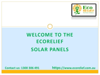Solar Power Systems in Melbourne, Ecorelief