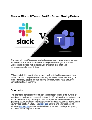Best  For Screen Sharing Feature-converted -Slack vs Microsoft Teams