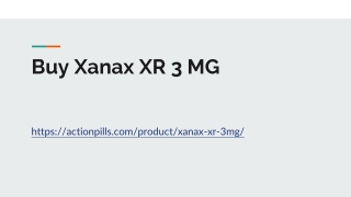 XANAX 3mg