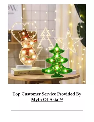 Top Customer Service Provided By Myth Of AsiaTM
