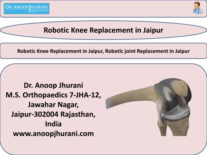 robotic knee replacement in jaipur