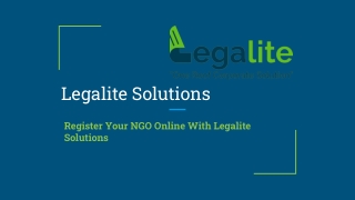 Register Your NGO Online With Legalite Solutions