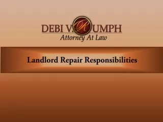 Landlord Repair Responsibilities