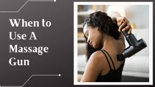 When to Use A Massage Gun