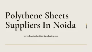 polythene sheets suppliers in noida