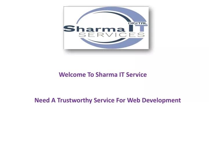 welcome to sharma it service