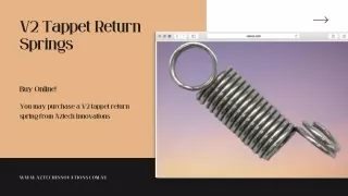 V2 Tappet Return Springs | Aztech Innovation