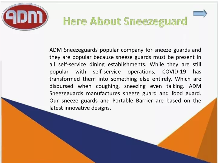here about sneezeguard