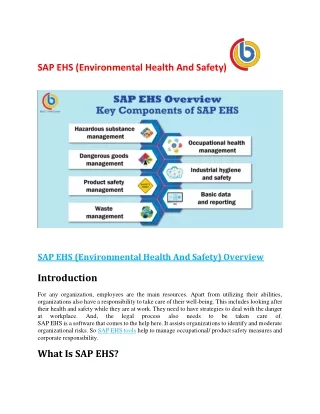 sap ehs environmental health and safety