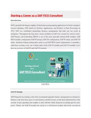SAP FICO Online Course | SAP FICO Online Tutorials PDF | FICO Course PDF