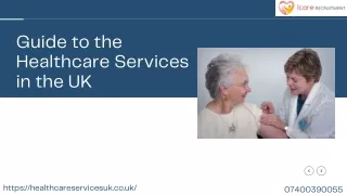 guide to the healthcare services in the uk