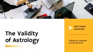 The Validity of Astrology
