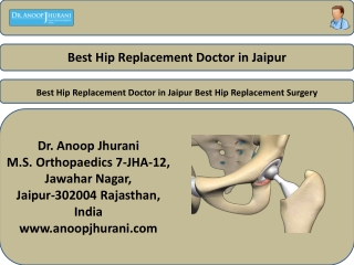 Best Hip Replacement Doctor in Jaipur Best Hip Replacement Surgery